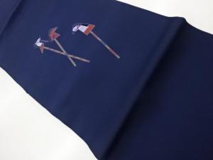 塩瀬棒馬模様名古屋帯